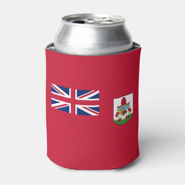 Enfriador De Latas Refrigerador de bebidas Patriótico de Bandera de B (Lata Anverso)