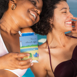 Enfriador De Latas Refrigerador de bebidas personalizado de Beach Lif