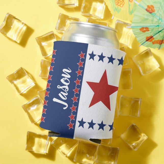 Enfriador De Latas Refrigerador de bebidas personalizado de Estrellas (Verano in situ)