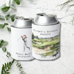 Enfriador De Latas Refrigerador de bebidas personalizado | Fiesta de<br><div class="desc">Refrigerador de bebidas personalizado | Golf Bachelor Party Los Refrigeradores de bebidas personalizados son el perfecto regalo para que tus amigos recuerden tu día especial. ¡Saludos a una divertida y memorable fiesta de solteros! Agregue la redacción de su personalizado a este diseño utilizando los cuadros "Editar esta plantilla de diseño"...</div>