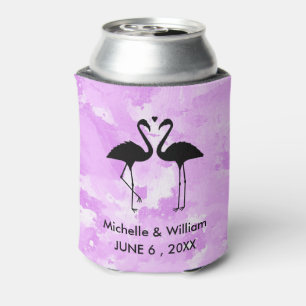 Enfriador De Latas Refrigerador de bebidas personalizado Flamingos