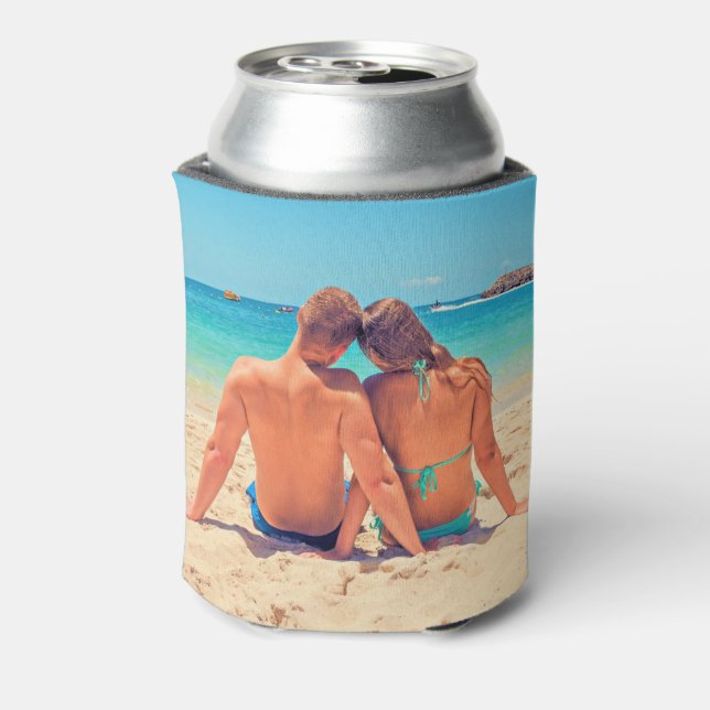 Enfriador De Latas Refrigerador de bebidas personalizado Su foto y Pe (Reverso de la lata)