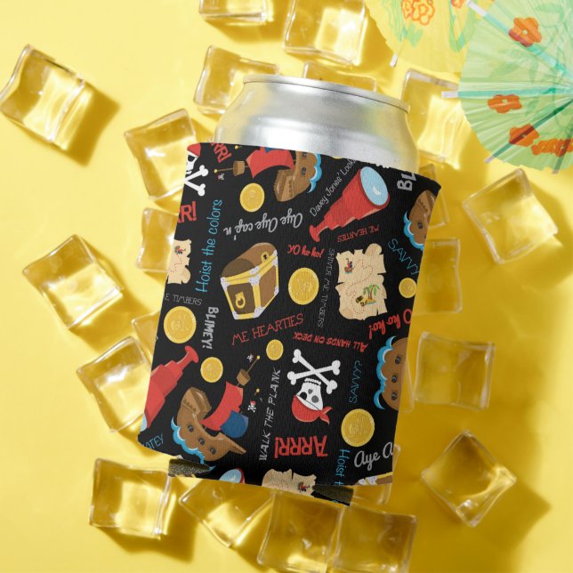 Enfriador De Latas Refrigerador de bebidas Pirata de Treasure Island (Verano in situ)