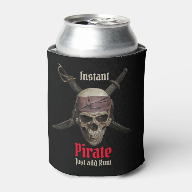 Enfriador De Latas Refrigerador de bebidas Pirate Skull (Lata Anverso)