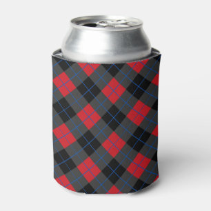 Enfriador De Latas Refrigerador de bebidas Red Plaid