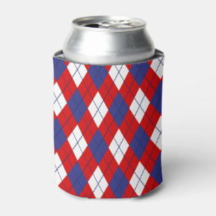 Enfriador De Latas Refrigerador de bebidas rojo, blanco, azul argelia
