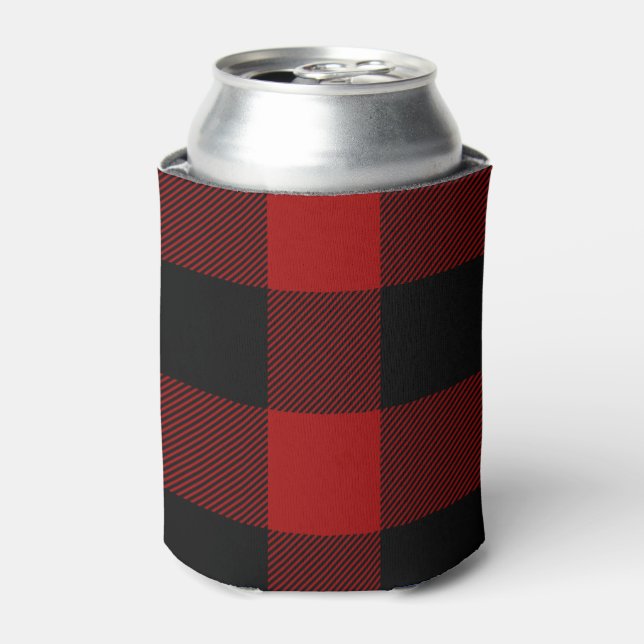 Enfriador De Latas Refrigerador de bebidas rojo y negro (Lata Anverso)