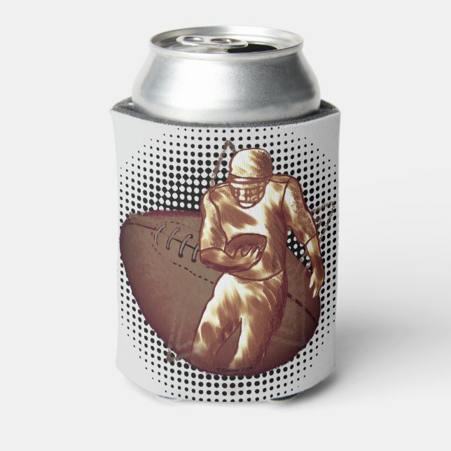 Enfriador De Latas Refrigerador de bebidas Sucio Jugador de Fútbol (Reverso de la lata)