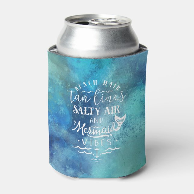 Enfriador De Latas Refrigerador de bebidas - Summer Vibes Aqua (Lata Anverso)
