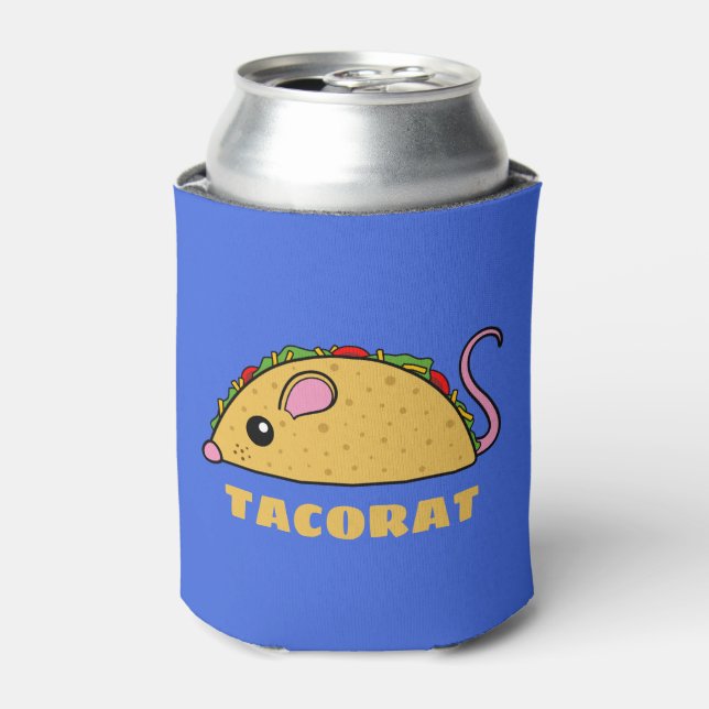 Enfriador De Latas Refrigerador de bebidas Taco Rat (Lata Anverso)