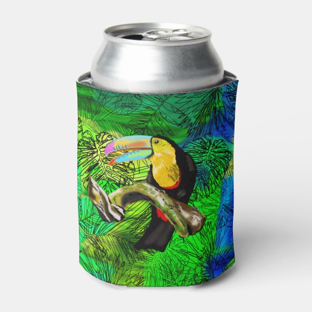 Enfriador De Latas Refrigerador de bebidas Toucan Bird (Lata Anverso)