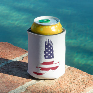Enfriador De Latas Refrigerador de la bandera y la bebida de águila n