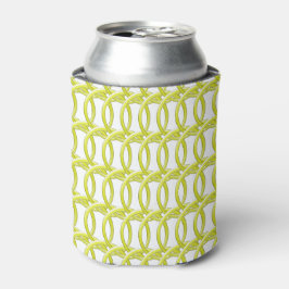 Enfriador De Latas Refrigerador de lata/frasco - Anillos amarillos en