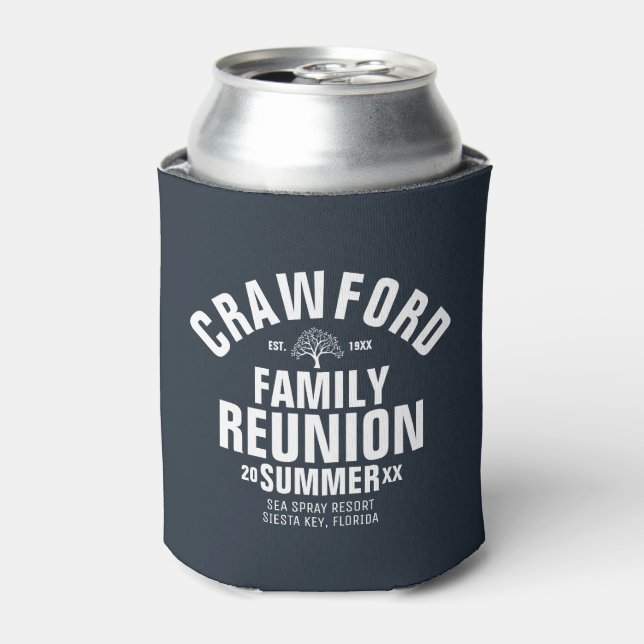 Enfriador De Latas Refrigerador familiar personalizado (Lata Anverso)