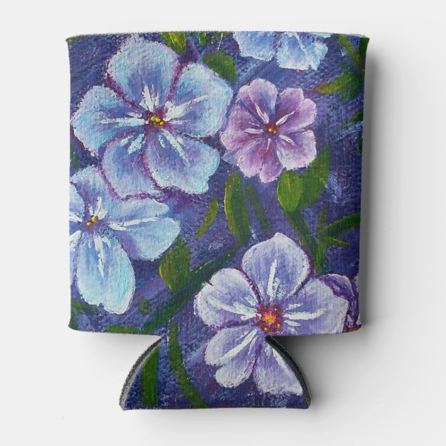 Enfriador De Latas Refrigerador morado de retiro de Phlox (Anverso)