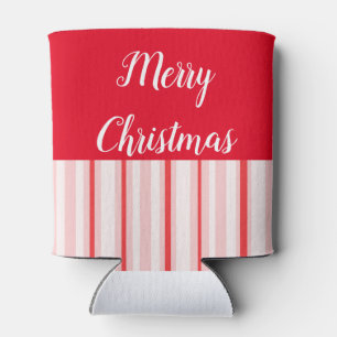 Enfriador De Latas Refrigerador rojo y verde navidad