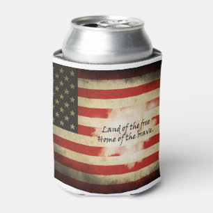 Enfriador De Latas Refrigeradores de bebidas/Bandera estadounidense/T