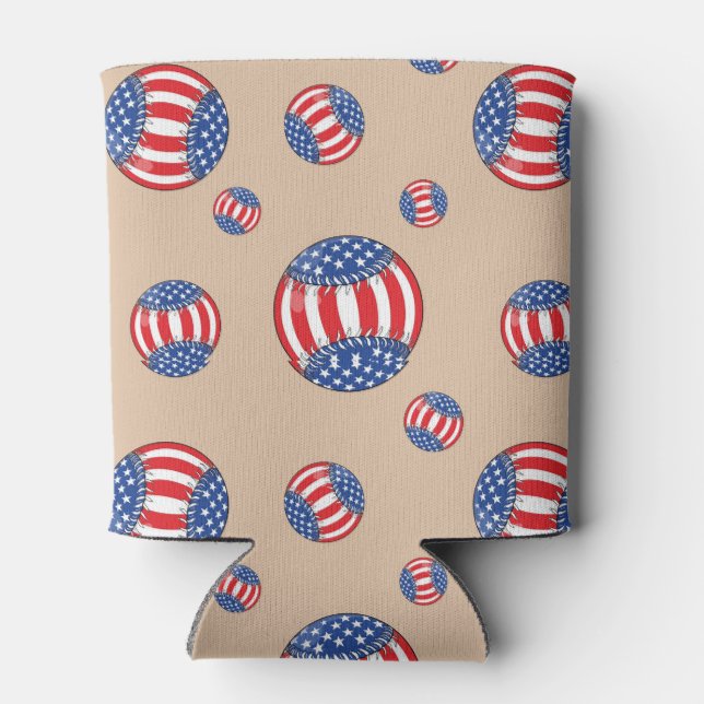 Enfriador De Latas Refrigeradores de bebidas de Béisbol Americana (Reverso)