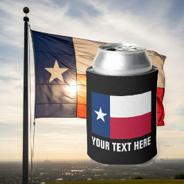 Enfriador De Latas Refrigeradores de bebidas de la bandera de Texas |