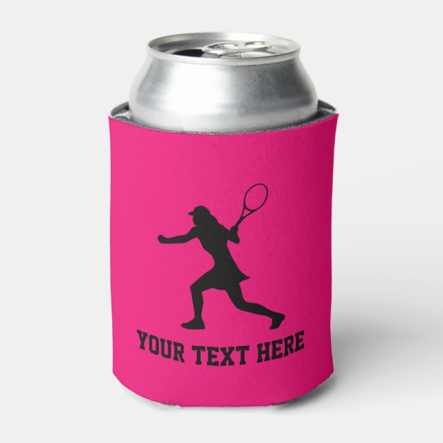 Enfriador De Latas Refrigeradores de bebidas rosados personalizados d (Lata Anverso)