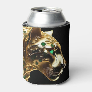 Enfriador De Latas Regal Grace: El jaguar de oro adorado con esmerald