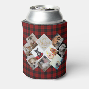 Enfriador De Latas Regalo de collage de fotos - Tema de relleno de bú