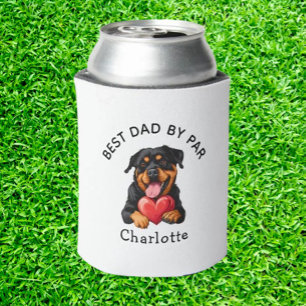 Enfriador De Latas Regalo de corazón rojo de Rottweiler