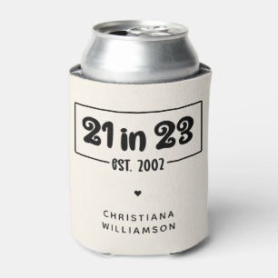 Enfriador De Latas Regalo de cumpleaños 21 personalizado en 23 de ene