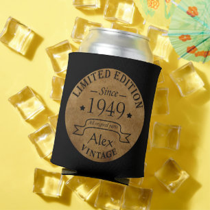 Enfriador De Latas Regalo de cumpleaños 75 vintage personalizado