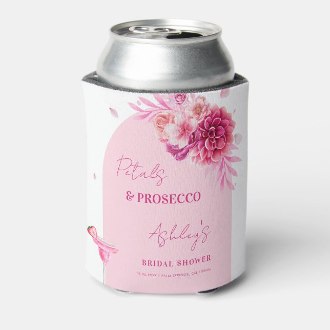 Enfriador De Latas Regalo de despedida de soltera con Prosecco rosado (Reverso de la lata)