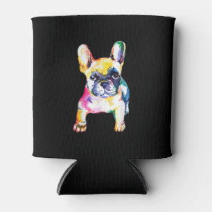 Enfriador De Latas Regalo de dibujo original de color de agua del Bul