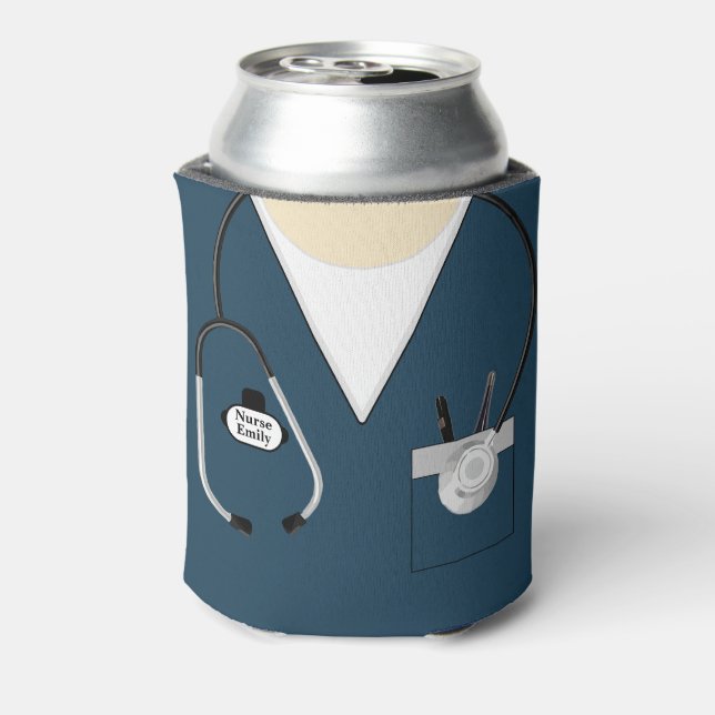 Enfriador De Latas Regalo de enfermería, graduación de la escuela de  (Reverso de la lata)
