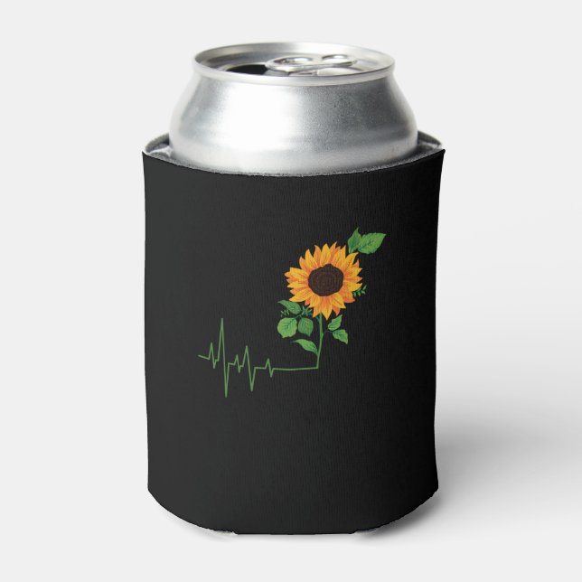Enfriador De Latas Regalo de flor de girasol (Lata Anverso)