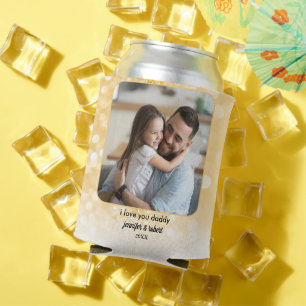 Enfriador De Latas Regalo de fotografía de sangre de papá personaliza