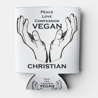 Enfriador De Latas Regalo de mensajes cristianos veganos