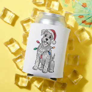 Enfriador De Latas Regalo de Navidad para amantes de perros Schnauzer