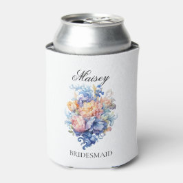 Enfriador De Latas Regalo de Propuesta para Damas de Honor con Flores