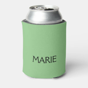 ENFRIADOR DE LATAS REGALO DE TEXTO SIMPLE MÍNIMO VERDE AGREGA TU NOMB