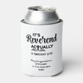 Enfriador De Latas Regalo divertido de ordenación pastoral ES REVEREN
