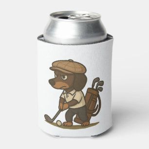 Enfriador De Latas Regalo divertido para golfista � Dachshund en el T