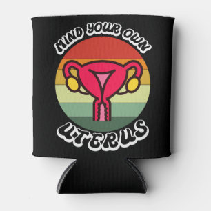 Enfriador De Latas Regalo Feminista Divertido Útero Propio Vintage