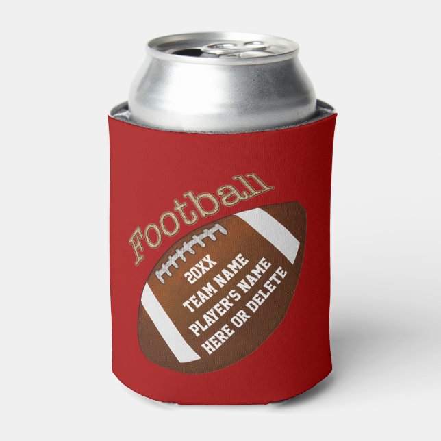 Enfriador De Latas Regalos baratos del equipo de fútbol con 4 líneas  (Lata Anverso)