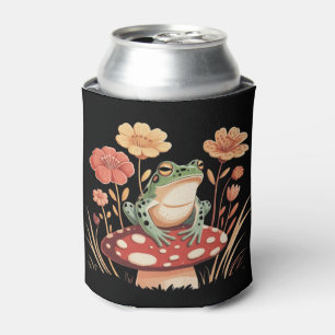 Enfriador De Latas Regalos de amantes de ranas botánicas Floral Flor 