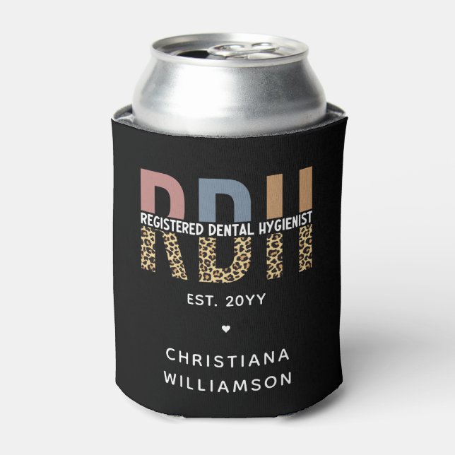 Enfriador De Latas Regalos de higienistas dentales registrados por el (Lata Anverso)