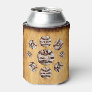 Enfriador De Latas Regalos del equipo de béisbol personalizado vintag
