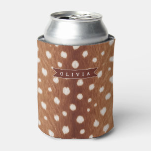 Enfriador De Latas Regalos personalizados con estampado de ciervo de 