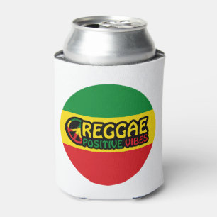 Enfriador De Latas Reggae Music con vibraciones positivas y bandera d
