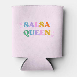 Enfriador De Latas reina de la salsa tipografía colorido retro modern
