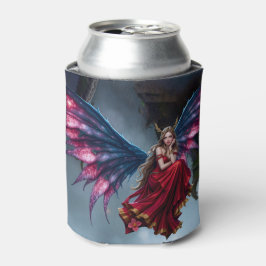 Enfriador De Latas Reina Hada de Fantasía Oscura con Alas de Mariposa
