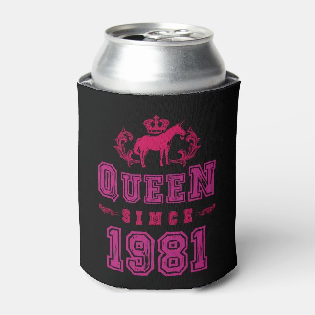 Enfriador De Latas Reina Unicornio de 1981 (Lata Anverso)